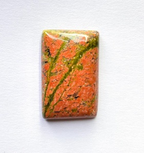 Cabochon d'Unakite naturel authentique de qualité supérieure, pierre précieuse en vrac, vendue au carat - Product Image 2