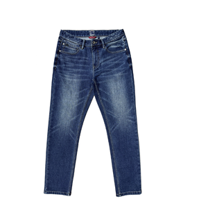 Washed Slim Fit <b>Men</b> Jeans Mid Rise Denim Pants Zipper Closure <b>Stretch</b> Cotton Jeans for Daily Wear - Product Image 3