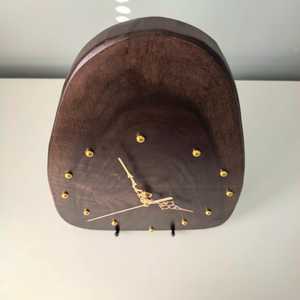 Natural Wooden Mantel <b>Clock</b> Handmade Decorative Accessory - Product Image 4