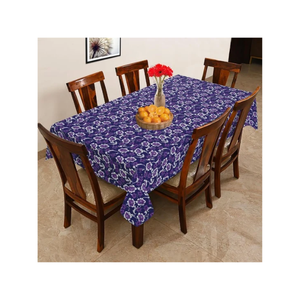 <b>Blue</b> Beige Pattern Classic Style Ikat Diamond Cloth Ethnic Geometric Dining Cover Custom Size Custom Weight Indian Supplier - Product Image 4