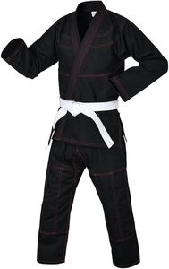 Uniforme de Competición de BJJ Gi, 100% Algodón, Logotipo Frontal Personalizado, Kimono OEM, Equipo de Entrenamiento de Artes Marciales de Pakistán - Product Image 4