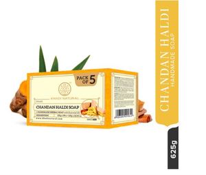 Khadi สบู่ธรรมชาติ chandan haldi สบู่สมุนไพรสบู่สำหรับผิวเปล่งปลั่งสบู่ธรรมชาติพร้อมน้ำมันหอมระเหยต่อต้านริ้วรอย - Product Image 3