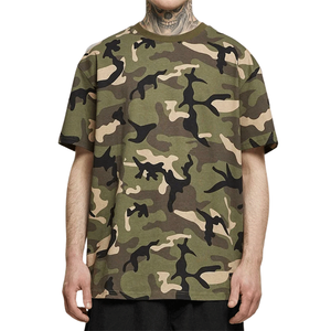 Men's Sporty Summer Breathable Camo Print T-Shirt Set New <b>Camouflage</b> Print Short-Sleeve Top Notch Sportswear T-shirt Short Sets - Product Image 3