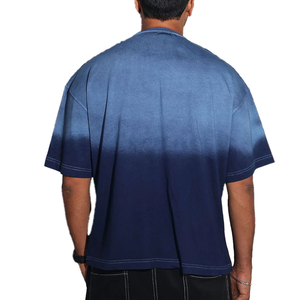 Camiseta Tie Dye Extra Grande Personalizada de Corte Casual para Hombre, Camiseta Ligera de Secado Rápido, Estilo Urbano y Uso Diario, Material de Algodón - Product Image 3
