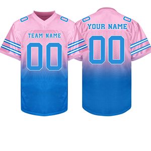Maillot de football américain en gros, maille respirante, broderie personnalisée, nom de l'équipe, vêtements de sport, uniforme de club - Product Image 4