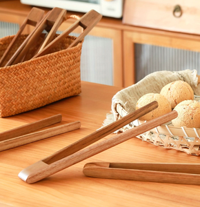 <b>Wooden</b> Ice Cube <b>Tong</b> Kitchenware Used Wood Toaster <b>Tongs</b> Kitchen Utensil Clip Wood Vegetable <b>Tongs</b> - Product Image 6