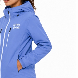 Chaqueta softshell ligera con capucha y cremallera completa para mujer, estilo moderno y limpio, mangas largas, ajuste cómodo para mujer - Product Image 6