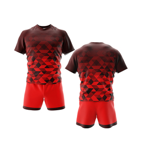 Camisetas de Rugby Unisex con Impresión por Sublimación Personalizada - Secado Rápido, Absorción de Humedad, Tejido de Malla de Poliéster/Algodón Ecológico, OEM - Product Image 1