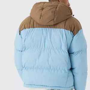 Outdoor winter puffer <b>jacket</b> with <b>warm</b> padded insulation soft lining and flexible comfortable fit for daily use - Product Image 3