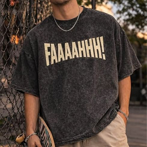 Camiseta Oversize Vintage Streetwear de Algodón 100% Pesado con Lavado Ácido y Hombro Caído, 230g, Fabricada en China, Venta al por Mayor 2026 - Product Image 1
