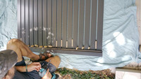 Kit Rangka Samping Gerbang Sirip Aluminium Seri 6000 CNW, Pengelasan Profil T Temper T3-T8, Toleransi 1%, Ukuran Celah Kustom, Model