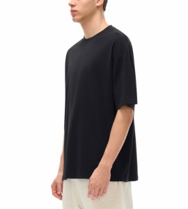Camisetas de Algodón 100% para Hombre, al por Mayor, Ecológicas, de Secado Rápido, Transpirables, Tallas Grandes, Holgadas, con Hombros Caídos, Cuello Redondo, Manga Corta - Product Image 3