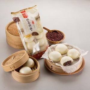[MILWON] Jjinppang coréen surgelé fourré aux haricots rouges, pain de petit-déjeuner au sucre et au sel uniquement, pain vapeur Anheung - Product Image 2