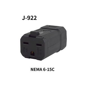 Connecteur réutilisable J-922 NEMA 6-15R, très vendu, conforme à la norme UL498, 15A 250V, prise électrique pour applications d'alimentation commerciales - Product Image 1