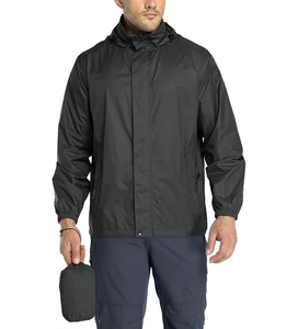 Custom Logo Full Zip Softshell <b>Men</b> Lightweight Streetwear Stitching Spandex/Polyester Sport Quilted Trench <b>Jacket</b> Waterproof - Product Image 3