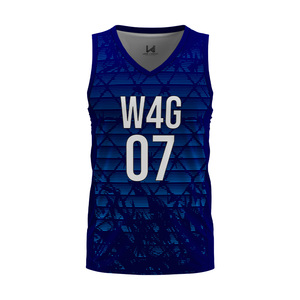 Maillot de basket sans manches personnalisé pour adultes, col en V, imprimé par transfert thermique, nom de l'équipe, évacuation de l'humidité, respirant, 100% polyester - Product Image 5