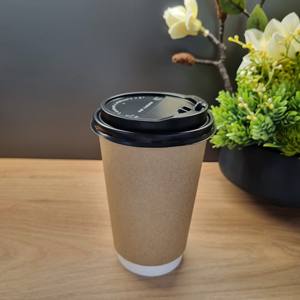 Vasos de Papel Ecológicos de 12oz y 16oz Listos para Enviar, Vasos Desechables para Bebidas Calientes y Frías, Café, Té, Venta al Por Mayor Directo de Fábrica 2026 - Product Image 4