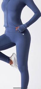 Ventes en gros de vestes de fitness et de leggings taille haute, ensembles de fitness pour la salle de sport / ensembles de yoga sans couture avec logo personnalisé et taille personnalisée - Product Image 3