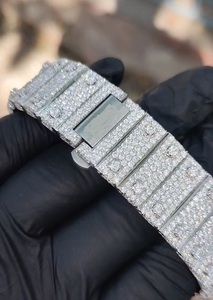 NYC DIAMOND EMPIRE Luxury Automatic Mechanical Japan Movement Stainless Steel Square <b>Case</b> 41mm Dial Moissanite Diamond <b>Watch</b> - Product Image 4