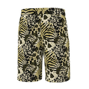 Venta al por mayor de pantalones cortos de playa de Verano de la calle de los hombres impresos Casual poliéster Oxford tela transpirable cintura elástica suministro a granel - Product Image 2