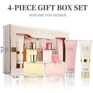 Set Regalo da 4 Pezzi di Fragranza Duratura per Donna, 3.4 oz Eau De Parfum, 4.1 oz Lozione Corpo, Modello D0100XF74IY, per Vacanze, Appuntamenti, Uso Quotidiano - Product Image 4