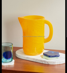 Modern Luxury Epoxy Resin Tea <b>Mug</b> Handle Polished <b>Marble</b> Pattern Sustainable Water Tea Pots Kettles Tankard Parties Classic - Product Image 5