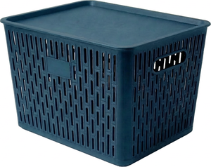 <b>Plastic</b> Brick Net Large <b>Basket</b> With Lid - Product Image 4