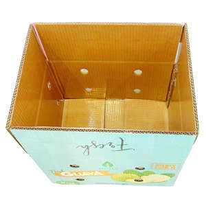 Caja de Jugo de Cartón Corrugado de 5 Capas y 5 mm de Grosor, Diseño Plegable Cuadrado Multicolor con Ranuras, Recubrimiento UV, Materiales Reciclados, Impresión Offset - Product Image 3