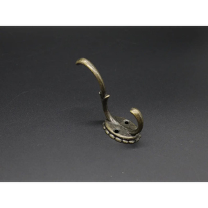 Rustic Brass <b>Wall</b> Hooks Elegant Design Durable Hanger For Towels <b>Clothes</b> Keys Kitchen Bathroom Organizer Rustic Brass <b>Wall</b> Hooks - Product Image 4