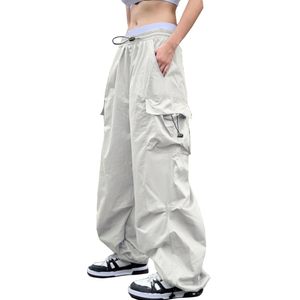<b>Women</b> Y2K Cargo <b>Pants</b> Loose Fit Multi Pocket <b>Parachute</b> Trousers Bulk Supplier - Product Image 1