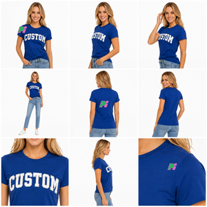 Ropa de Verano para Mujer, Camisetas con Bordado Personalizado, Camisetas de Manga Corta Multicolores con Bordado de Moda para Mujer, Ropa de Sororidad - Product Image 6