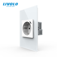 LIVOLO US-Standard 78*119mm 16A EU-Steckdose mit Typ-C USB-C 18W Wandsteckdose