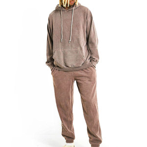 Chándal de algodón/poliéster con lavado ácido para hombre, último estilo, ropa informal, chándal con lavado ácido para adultos, ¡Gran oferta! - Product Image 1