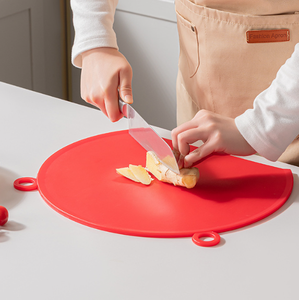 Red Silicone Splash Guard Food Cover Round Cooking Shield for Frying Pan Stove Cooking <b>Kitchen</b> Use - Product Image 3