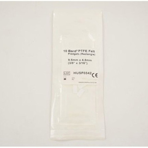 แผ่นใย PTFE เกรดอุตสาหกรรม BARD ขนาด 9.5 มม. x 4.8 มม. รูปทรงสี่เหลี่ยมผืนผ้า ประสิทธิภาพสูง สำหรับการผ่าตัดระดับมืออาชีพ - Product Image 1