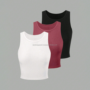 Débardeur pour femme Nardon Apparel, vente en gros, haute qualité, 100% coton, débardeur sexy pour fille, séchage rapide, débardeur de sport, de fitness et de yoga - Product Image 5