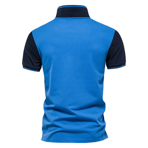 เสื้อโปโลผ้าถักเนื้อผ้าฝ้าย 100% ทนทานสูง แห้งเร็ว เหมาะสำหรับใส่เล่นกอล์ฟและในฤดูร้อนสำหรับผู้ชาย - Product Image 2
