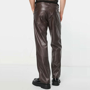 Pantalones de Cuero para Hombre de Alta Calidad con Diseño Moderno de Cintura Ajustable, Sensación Cómoda y Material Duradero - Product Image 5