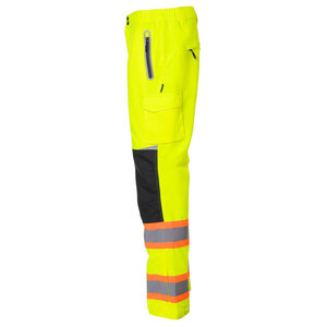 Hi-Vis Reflective Safety <b>Work</b> Trousers Durable Construction <b>Cargo</b> Pocket Working <b>Pants</b> for Industrial Workwear Use - Product Image 3