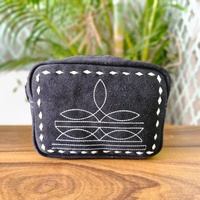 Sac bandoulière enveloppe en cuir véritable, motif lettres, fermeture éclair, style vintage tendance automne-hiver