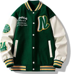 Chaqueta Varsity de Invierno para Hombre de la Mejor Calidad, Cuerpo de Lana, Ecológica, Resistente al Viento, Transpirable, Servicio OEM de Lujo, Estilo Urbano - Product Image 2