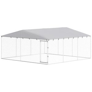 Nichoir et cage extérieurs argentés pour chiens et animaux de compagnie - Maisons et meubles pour animaux - Product Image 5
