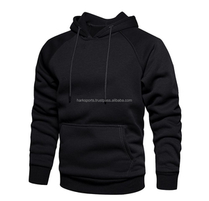 Nueva llegada al por mayor 100% algodón Fleece Heavyweight 600 GSM hombres sudaderas con capucha personalizado bordado manga raglán cremallera lavado - Product Image 6