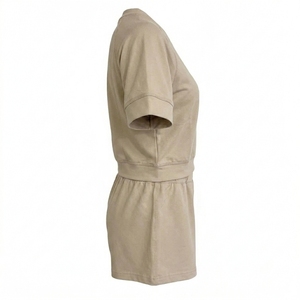Ensemble de shorts en coton pour hommes et femmes, tissu doux, léger et respirant, confortable, décontracté, à porter au quotidien, ensemble assorti - Product Image 2