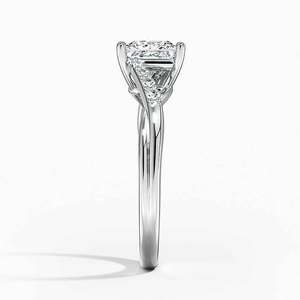 Bague BOJ 039 en argent 925, coupe princesse, avec halo de diamants, 2 carats, couleur D, VVS1, moissanite certifiée GRA, prix bas - Product Image 3
