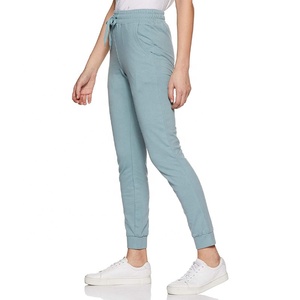Streetwear décontracté personnalisé pour femmes pantalon taille haute élastique pantalon uni léger en coton polaire serré Legging pantalon de survêtement - Product Image 3