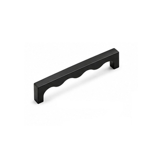 Poignée de meuble de cuisine minimaliste en laiton noir, durable, écologique, antirouille, taille personnalisable - Product Image 3