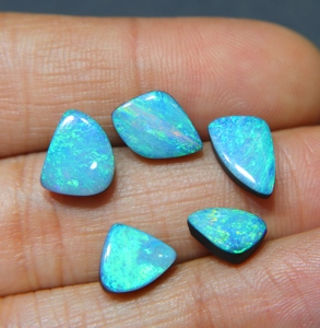 Ópalo Australiano Azul Fuego, Cabujón Doble, Ópalo Natural, Gema Suelta para Joyería, Venta al por Mayor - Product Image 2