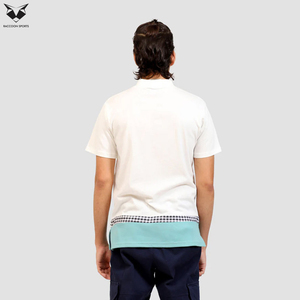 Camiseta de Cuello Alto con Ribete Turquesa, Producto en Oferta, Alta Calidad a Precio Razonable, Camisetas de Cuello Alto para Adultos - Product Image 3