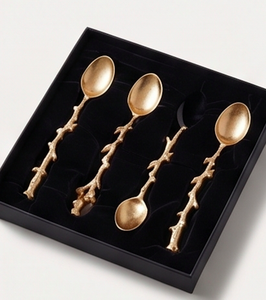 Ensemble de cuillères à glace en acier inoxydable plaqué or avec manche design miroir pour restaurant, dessert, cuisine, mariage - Product Image 6